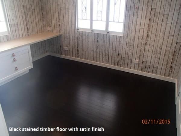 Black timber Floor in Clayfield, Brisbane