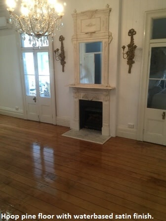 Hoop pine floor - after photo