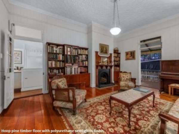 Timber flooring hoop pine in Ashgrove