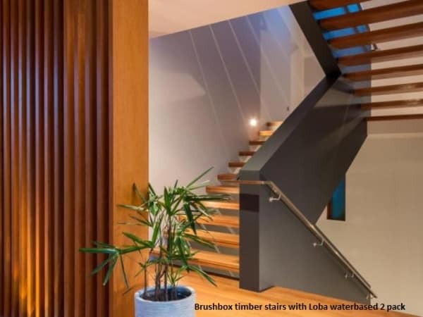 Timber blackbutt stairs with anti slip