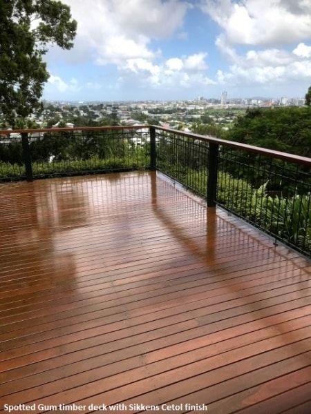 Spotted Gum timber deck