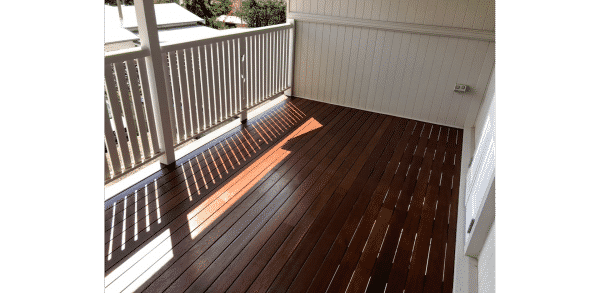 Timber deck with Intergrain coating