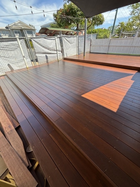 timber deck with aqualis h2oil natural