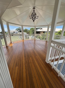 Timber deck sand and coat
