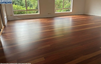 Mixed Australian Hardwood with a water based matte finish